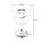 Red+White+Cream Free Form Glass Steel Decorative Object