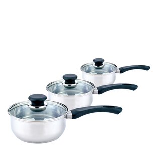 WMF Pot Set 5-Piece Quality One Steam Vent Glass Lid Cromargan® Stainless  Steel Polished Suitable for Induction Hobs Dishwasher-Safe