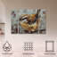 Ensemble de 3 panneaux d'art mural - "Moody Blues" par Andrea Lavery 