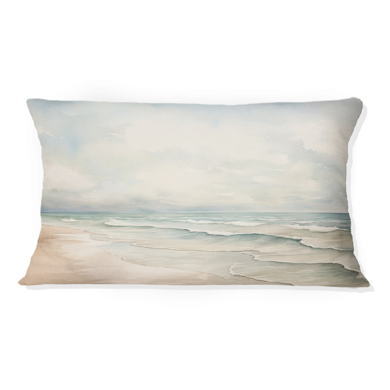 Coussin décoratif Soft Color Beach Horizon IV - Coastal Minimalisme