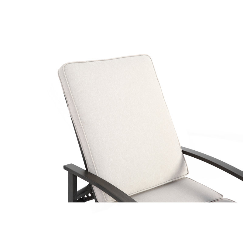 Méridienne en aluminium coulé, Beige