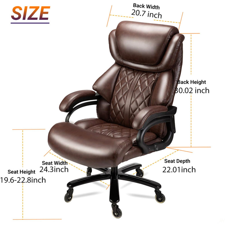 Fauteuil de bureau 500Lbs
