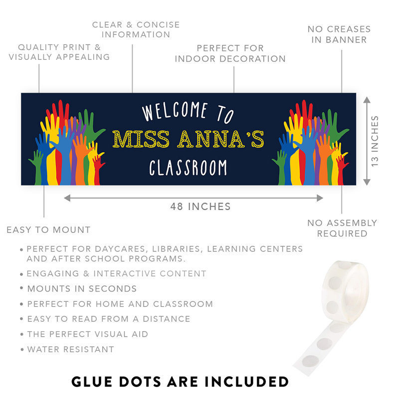 Custom Classroom Welcome Banner, Yes