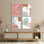 «Modern Line Art visages and Botanicals Illustration Relax Minimalist Abstract Wall Decor», 4 pièces-101519990-101519994
