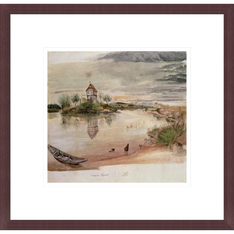 Weierhaus (w / c) par Albrecht Dürer, impression giclée sur cadre, H 13,75 po x l 14,21 po