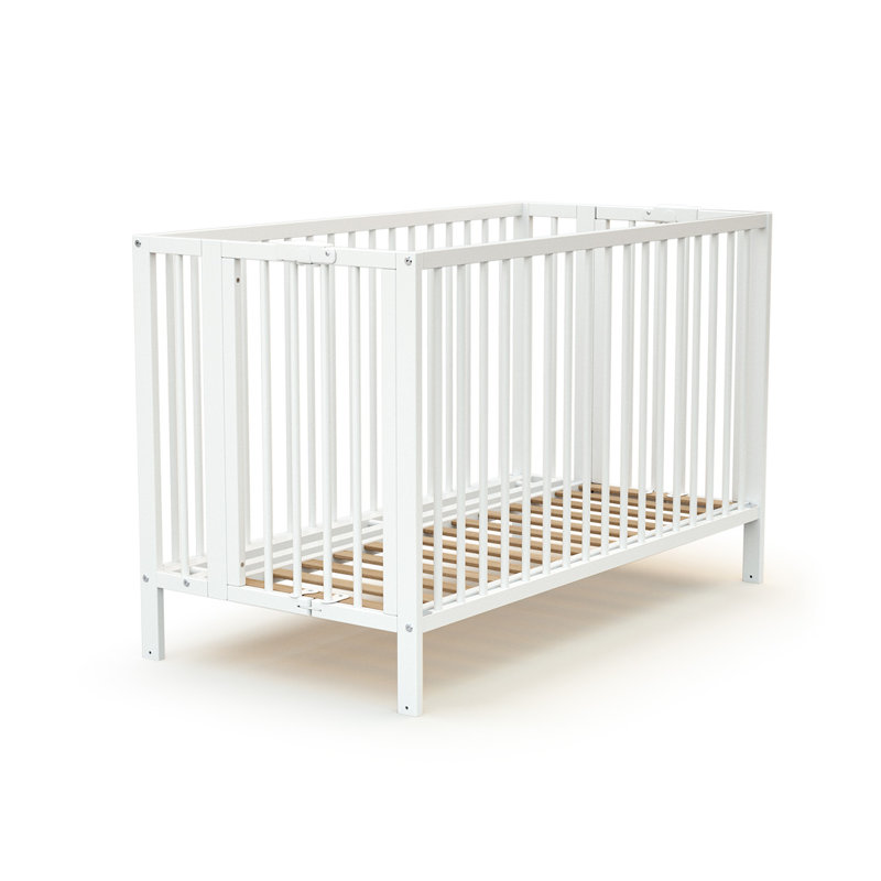 Folk Cot Bed, White