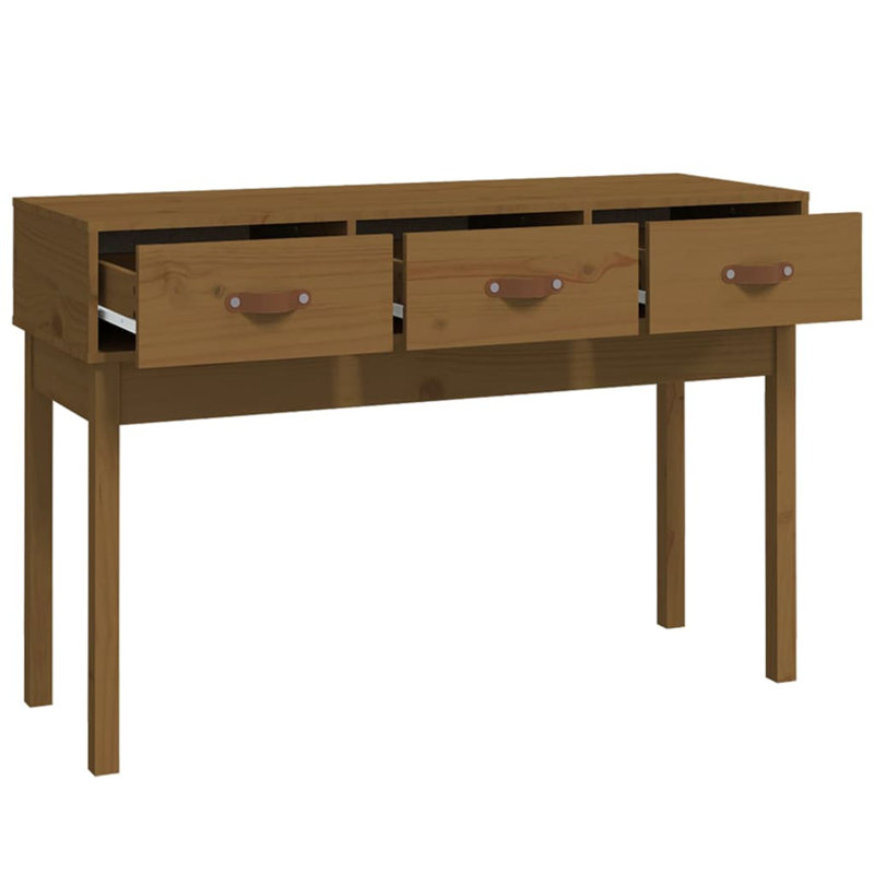 Kaeli Solid Wood Console Table, Honey Brown, 75 cm H x 76.5 cm W x 40 cm  D
