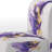 Purple and Gold Splash - Upholstered Fractals Accent Chair and Modern & Contemporary Arm Chair - Multiple Color