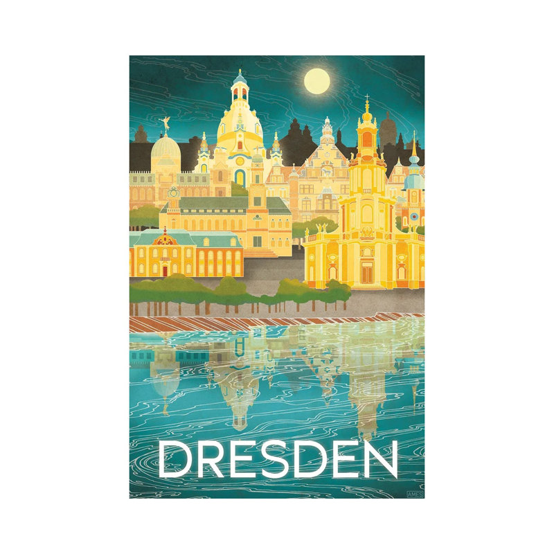 Germany-Dresden 1 Piece Wrapped Canvas Wall Art, 101.6 cm H x 66.04 cm W x 3.175 cm D