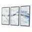 «Blue Wipe Out - Farmhouse», ensemble d'art mural sur toile encadré-1051344644-1051344640