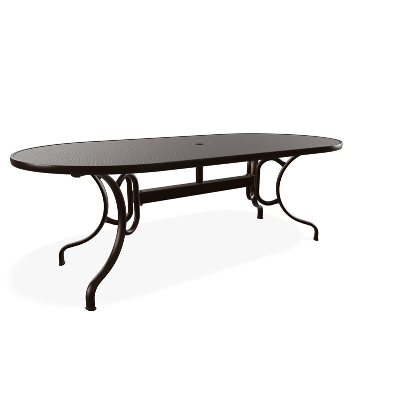 Outdoor Oval Dining Table, Brown/Kona