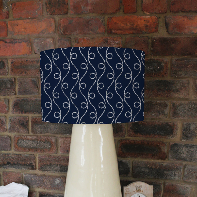 Cotton Drum Lamp Shade ( Uno ), 22cm H x 25cm W x 25cm D