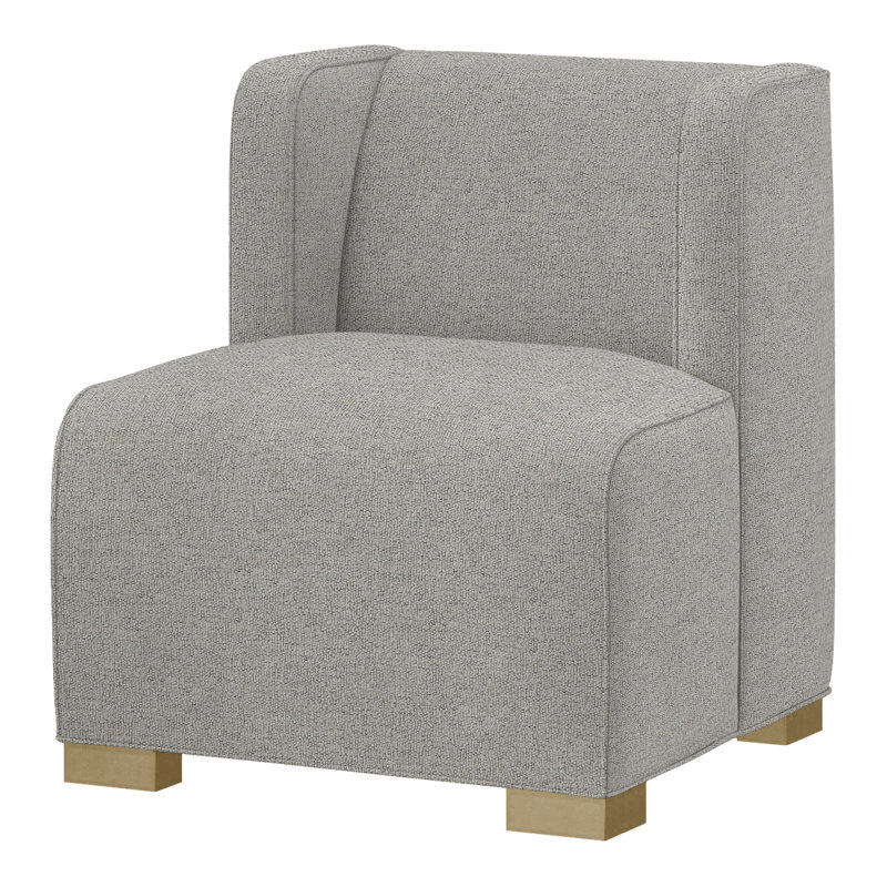 TAU Upholstery Slipper Chair, Dune, Merino Porcelain (Performance fabric) 1360-96