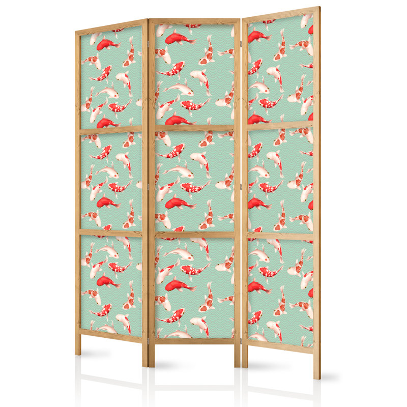 171cm H Solid Wood Folding Room Divider, 171cm H x 135cm W x 1.2cm D