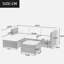 Outdoor Garden Furniture Set 4seater Rattan Wicker Conservatory Sofa Table Chair-19599380-19599381