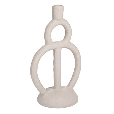 11.37'' H Polyresin Tabletop Candlestick