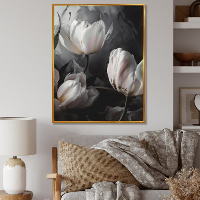 " Cream Serenade Of Tulips I "