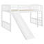 Lit mezzanine simple avec glissoire et échelle
