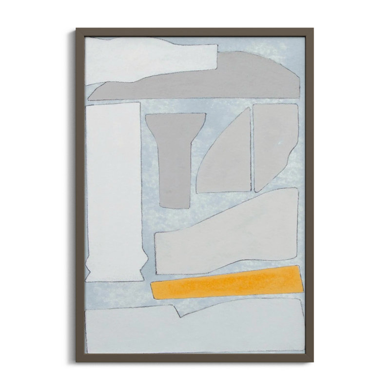 Elements Of The Chateau II by Rob Delamater, 33" H x 23" W x 1" D, Gray