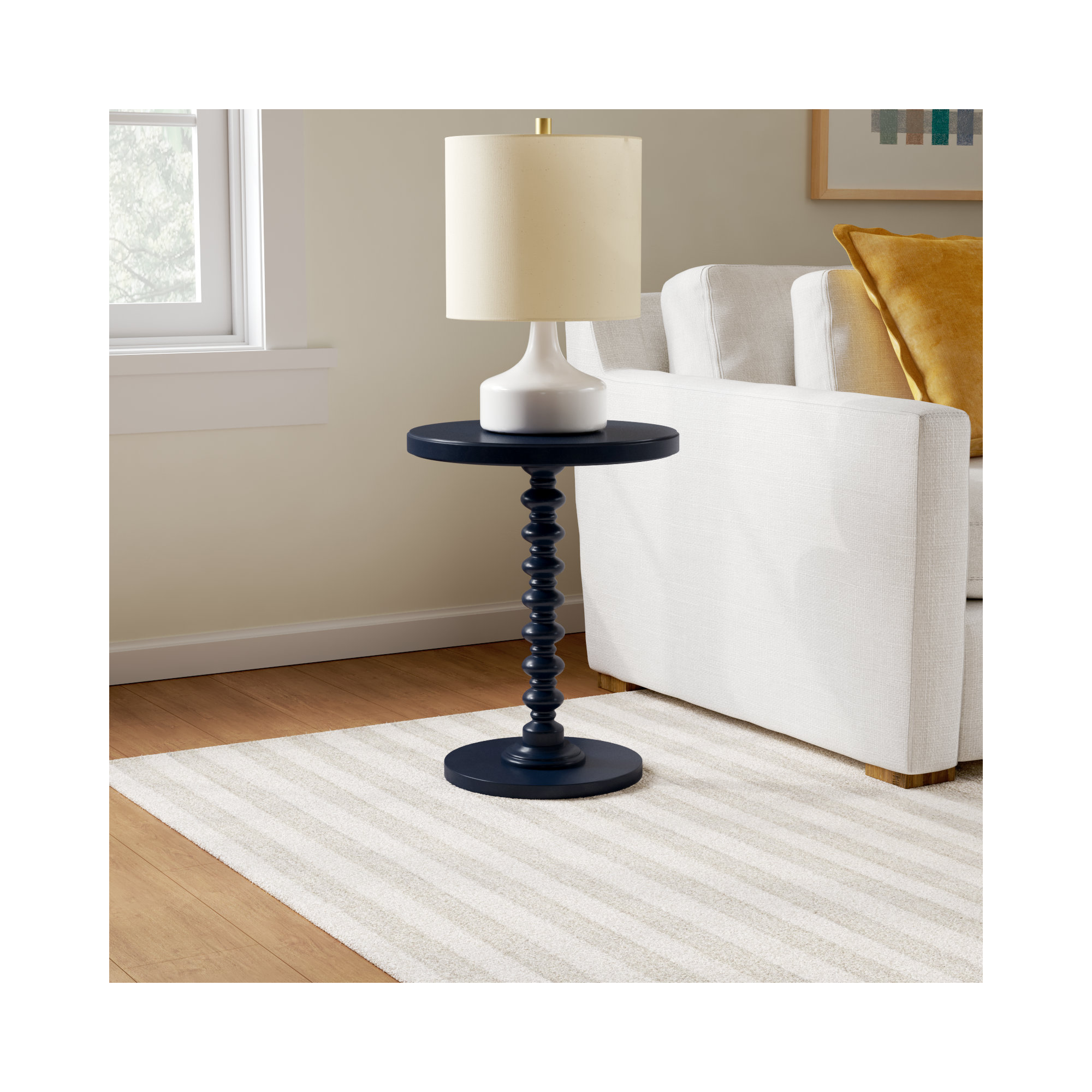 Fiama End Table, Navy Blue