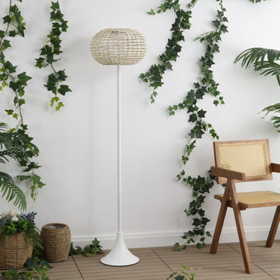 Lampe sur pied à DEL à énergie solaire pour l'intérieur et l'extérieur à DEL 58 po Jaemin