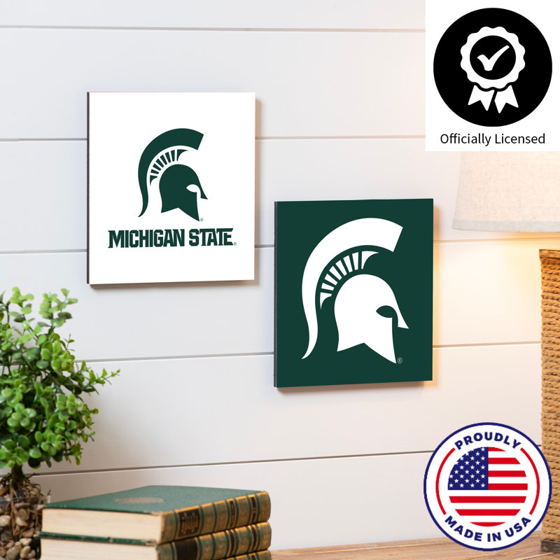 Michigan State University - ensemble de 2 reproductions sans cadre