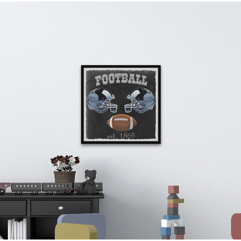 «Football Affiche», reproduction encadrée Marthasville, H 32 po x l 32 po x P 1,5 po