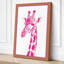 Pink Giraffe Modern - Wrapped Canvas-1107280722-1107280730