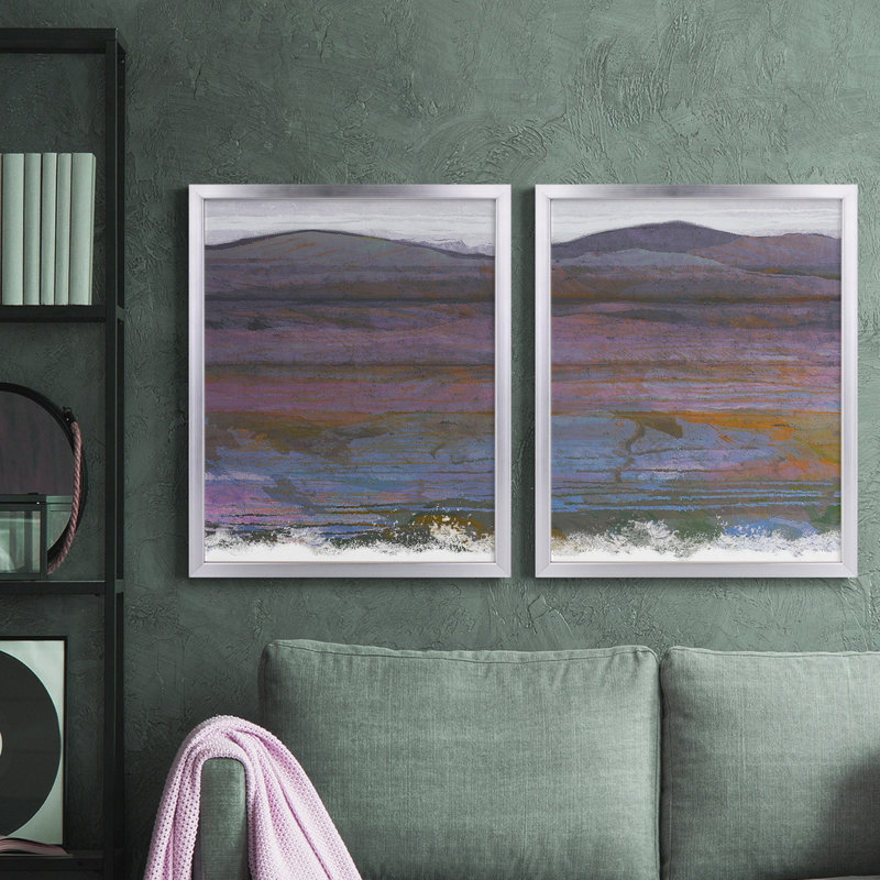 Impression de cadre photo sur papier, Toile avec cadre argenté, Pas de tapis