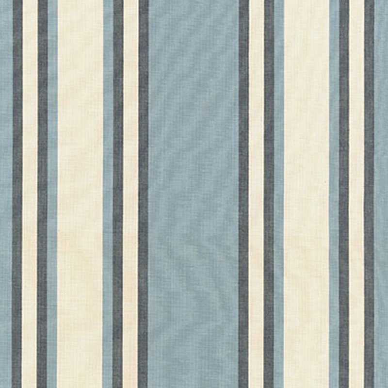 Seneca Cotton Stripe Fabric, Blue