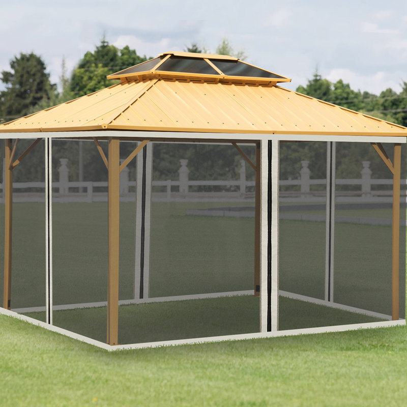 Filet de remplacement 10 pi x 13 pi pour abri de jardin, crème, superbe toile de patio 10 pi x 13 pi, tendance