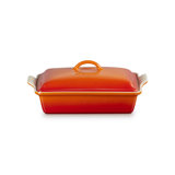 Le Creuset Heritage Stoneware 4 Qt. Rectangular Casserole with Lid