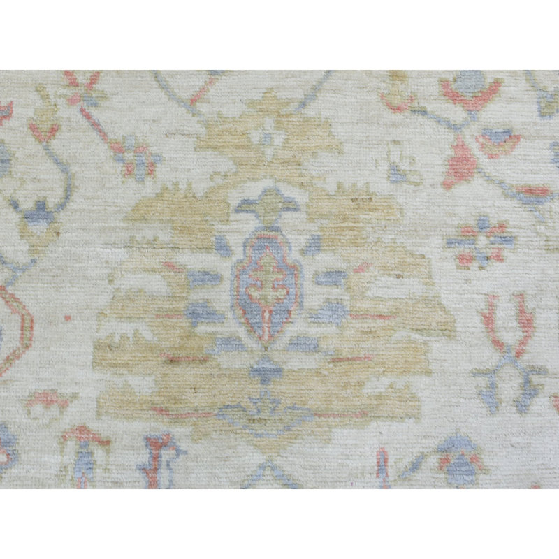 Tapis ivoire en laine noué à la main 8 po 1 po x 10 pi 2 po 6C4922BF62E64AC28201FF4D61963D25