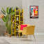 «Cat in Eclectic Interior», toile flottante encadrée grise par Roozbeh Bahramali-8455526-8455525