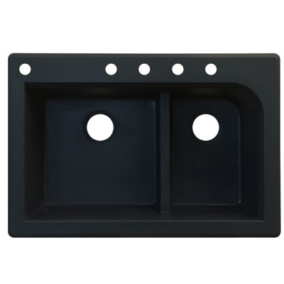 Évier de cuisine à double cuves l 33 po x l 22 po Radius