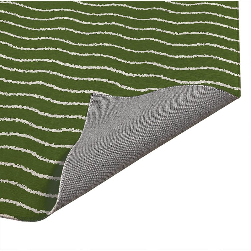 Paillasson Wave, L 5 po x L 7 po, Vert olive