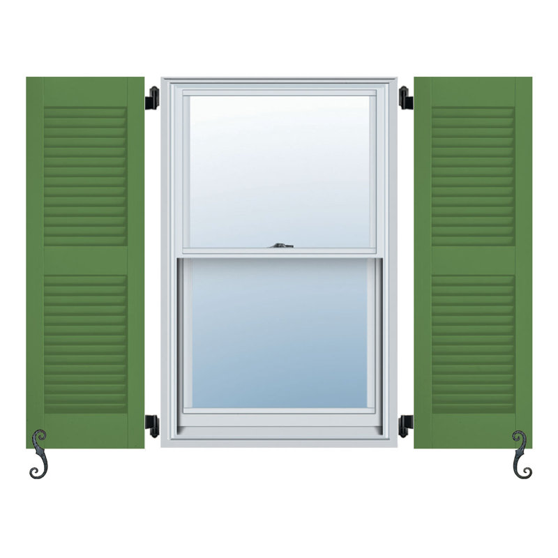 Atlantic Louvered Shutters, Pine, 17", 44"