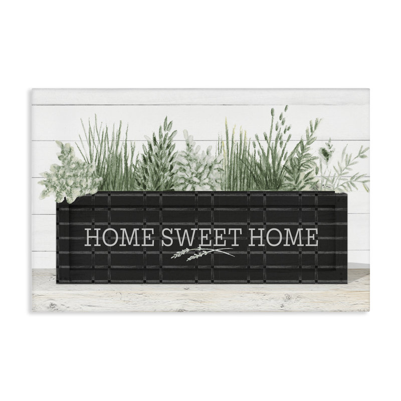 Art mural sur toile Sweet Home Garden Box par Janice Gaynor, H 16 po x l 24 po