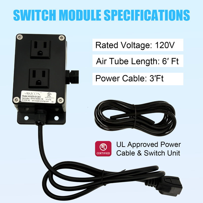 Brass Dual Outlet Garbage Disposal Air Switch Kit