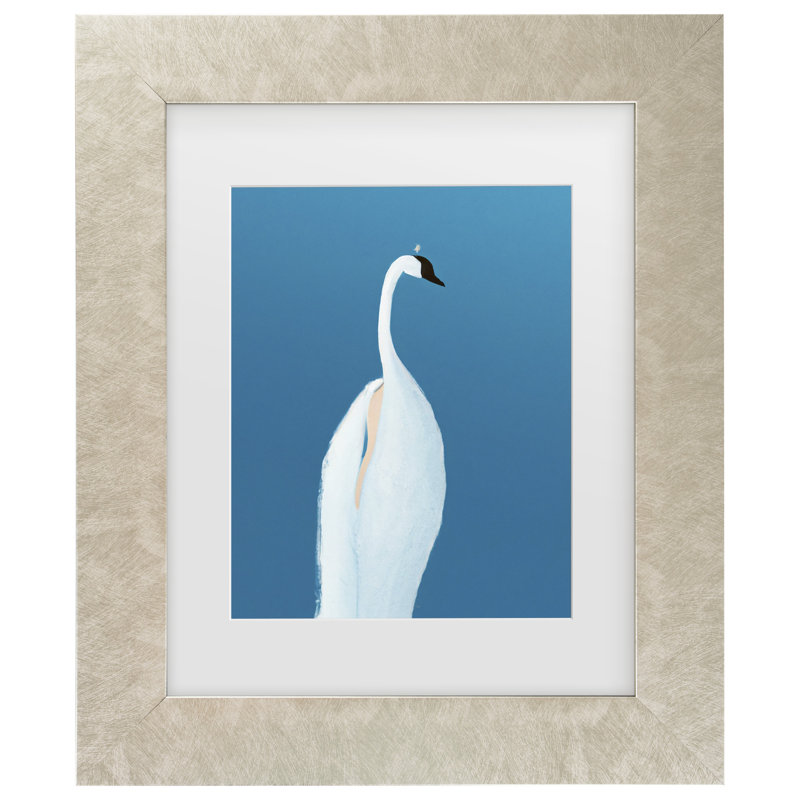 Art encadré «ologia bololog »par Merel Takken Swan, H 17,5 po x l 14,5 po