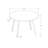 Harry Dining Table, 47 Inch Round Laminate Top, Black Metal Base-111235018
