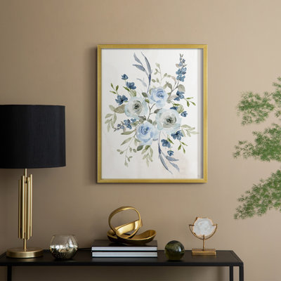 Sweet Blues I, reproduction encadrée - bois massif