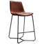Carnot Upholstered Counter Stool with Metal Frame-732243994