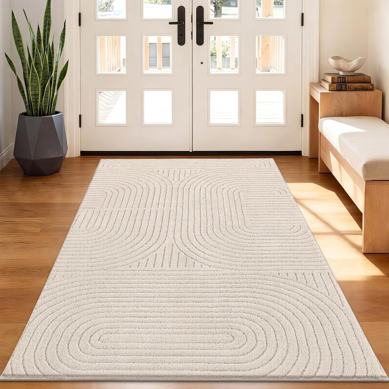 Tapis moderne lavable antidérapant, Rectangle 36 po x 60 po