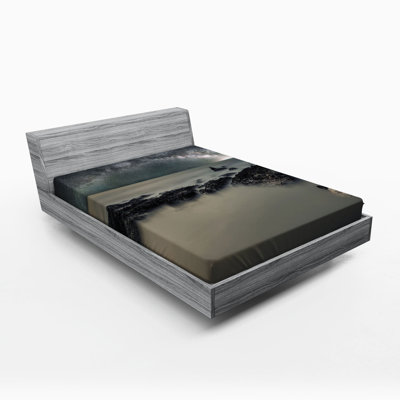 Space Microfiber Fitted Sheet