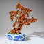 Genuine Carnelian Gemstone Bonsai Tree In Oval Ceramic Pot (15€ Tall)