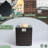 Wicker Fire Pit Column With Glass Wind Guard