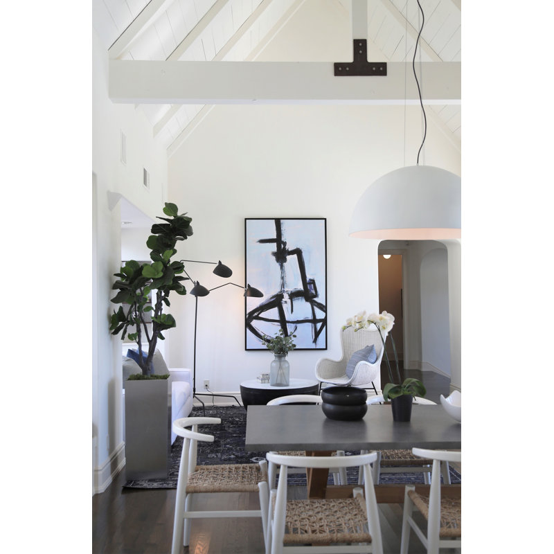 Luminaire pour dôme 3 lumières unique Oklee, blanc