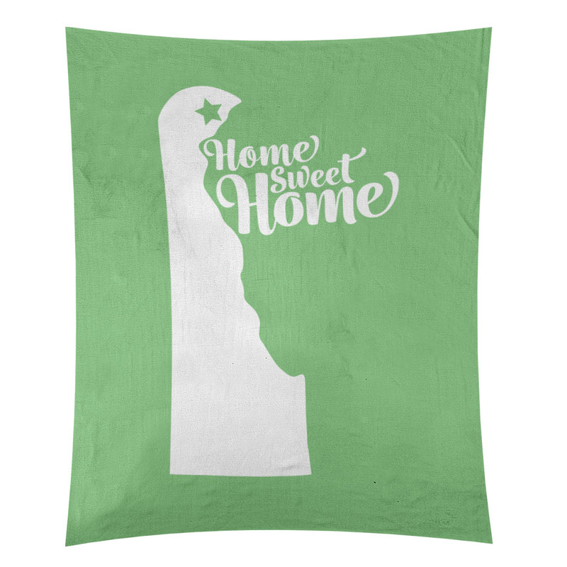 Tapisserie Home Sweet Wilmington, H 80 po x l 68 po, Vert