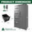 Metal Storage Cabinet, Vertical Filing Cabinet With Lock, File Locker With 4 Drawers And 1 Door For School, Office-849628040